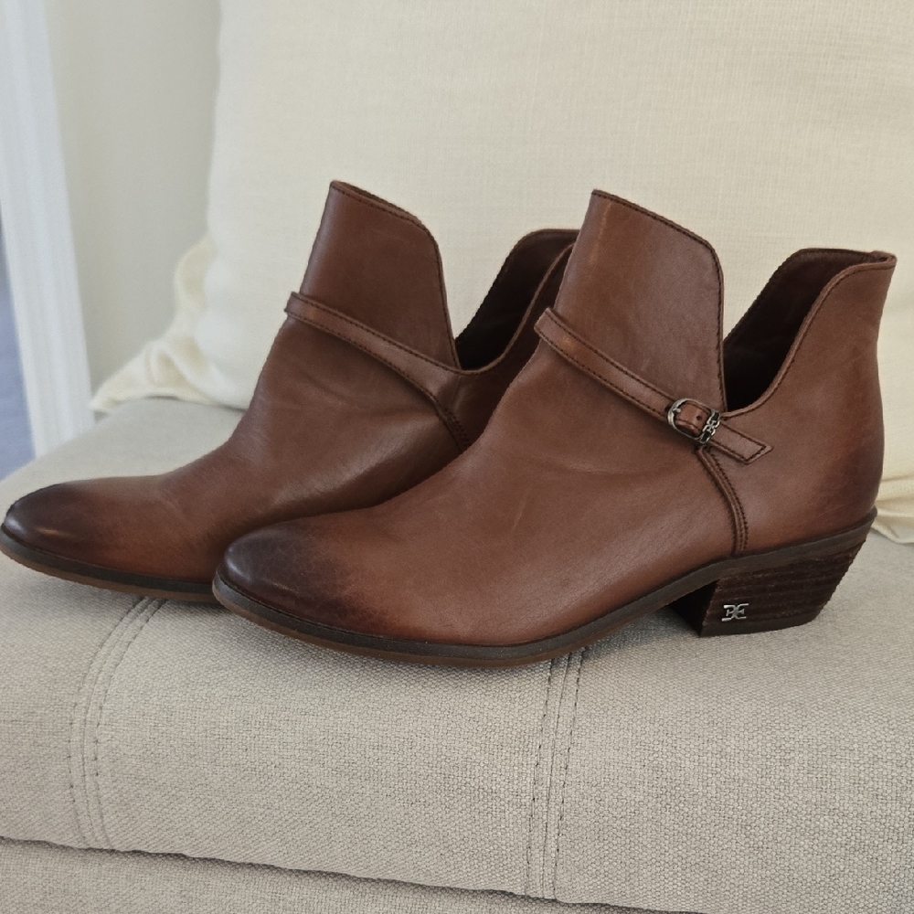 NWOT - Sam Edelman Tan Leather Ankle Booties